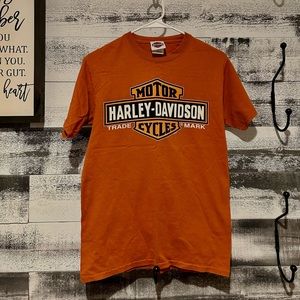 Orange Harley Davidson T-Shirt